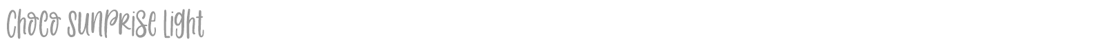 Choco Sunprise font preview
